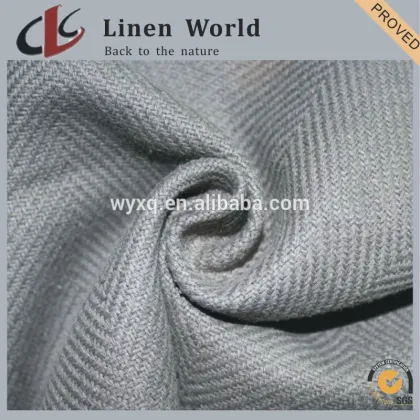Linen Blended Plain Dyed Sofa Fabric Home Textile
