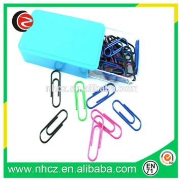 Color Paper Clips in Box