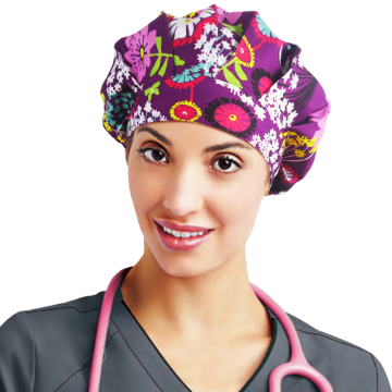 Wholesale Customizable Scrub Caps for Long Hair with Sweat Bands