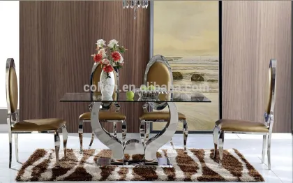 Commercial Stainless Steel Marble Dining Table Induction Cooker Hot Pot Table Sets