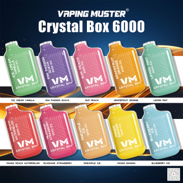 Crystal Box E-Cigarette 6000 พัฟ