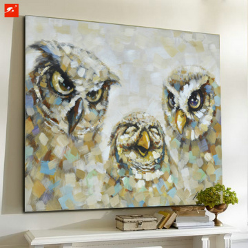The Owl And Its Family Canvas Prints