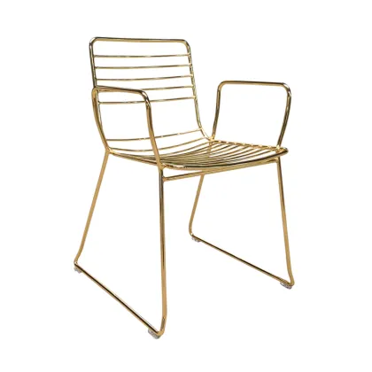 Gold Stackabale Wire Chair
