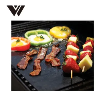 2pcs/set BBQ grill mat for barbecue grill sheet cooking and baking PFOA- free grill mat