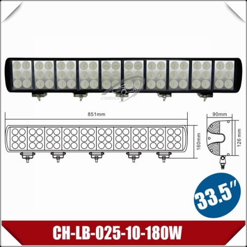 33.5" 180W High Power LED Light Bar (CH-LB-025-10-180W)