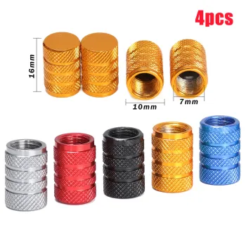 4pcs Aluminium Alloy Dustproof Tube Truck Car Bicycle Valve Caps Tyre Air Caps Valve Cover Car Wheel Tire Valves