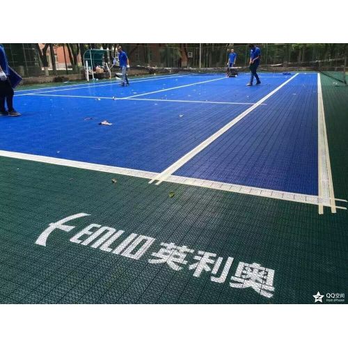 Tennis Court College Choice PP Interlock Fliesen