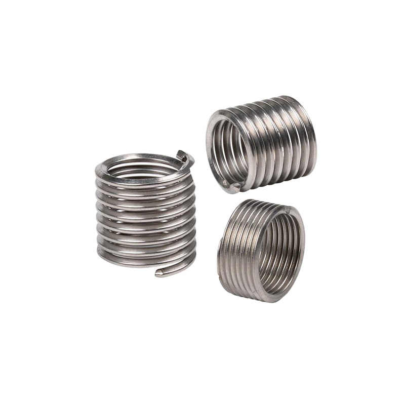 M5-M12 Titanium Wood Screws Stainless Steel Wire Insert 4mm 120mm Length Nickel Material ISO JIS Plain Plating Customizable