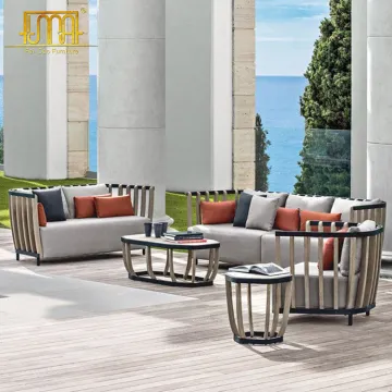 Teak Wood Outdoor Garden Sectional Sofa Set