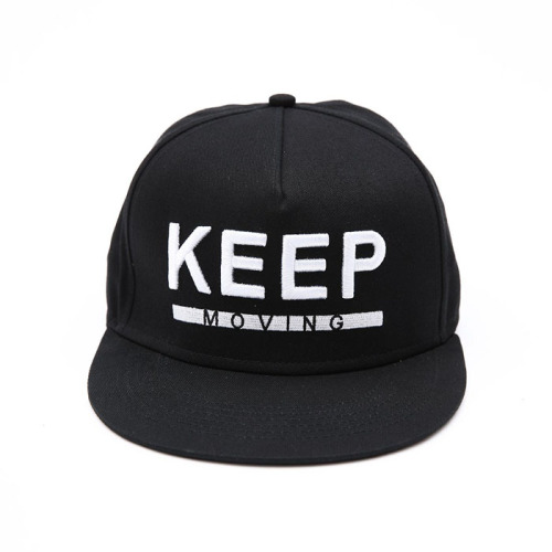 Custom 3D Embroidered Cotton Cap Snapback Cap