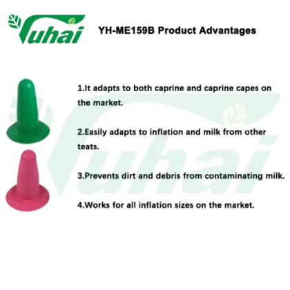 rubber inflation plug for sheep/goat inflations, milk cluster accessory