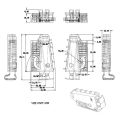 Cabinet hanging code Heavy side-mounted reinforced hanging code ABS plastic hanging code