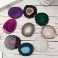 1Pcs Irregular Gems Crafts Stone Pad Semi Agate Slice Coaster Cup Mug Glass Drink Holder Druzy Quartz Table Onyx Mat