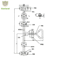 GL-11126 VAN TRUCK DOOR LOCKING GEAR BOX BOOD COODYWORK