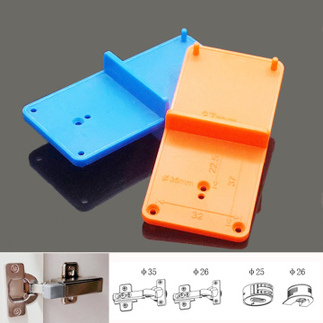 1Pc 35/40mm Hinge Hole Drilling Guide Locator Hole Opener Template Door Cabinets DIY Woodworking Punch Hinge Drill Hole Tool