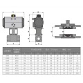 Pneumatic high-pressure ball valve AGQ611N
