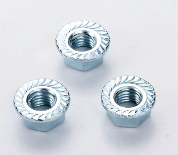 Yüksek Kaliteli Galvanizli Paslanmaz Çelik Tırtıklı Altıgen Flanş Somunu M22 Üreticisi - DIN 6923