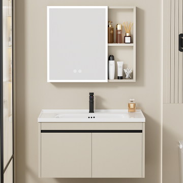 Modern Frame Mirror Cabinet with Storage for Hotel Bathrooms