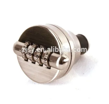 Red Wine Bottle Stopper With 4-digit Combination Lock