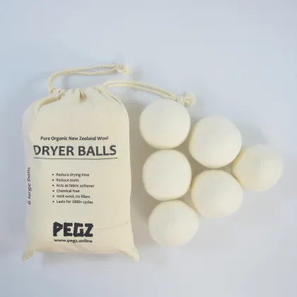 Wholesale Premium Organic Tumble Wool Laundry Drying Balls - 7cm Natural Dryer Balls