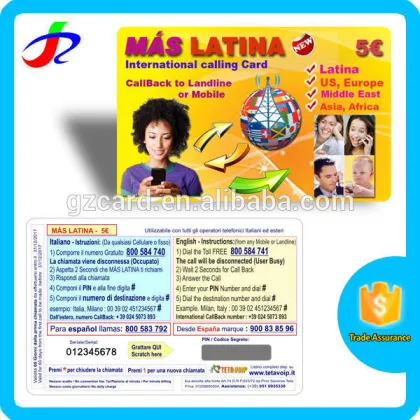 100 millions output per month pin number scratch calling card accept Paypal