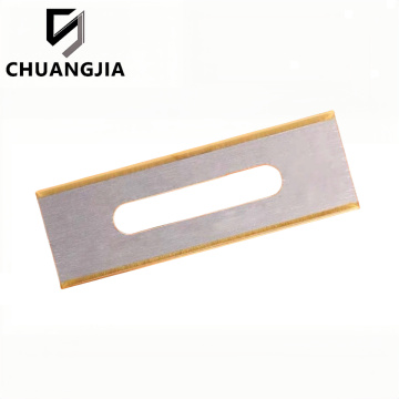 Stainless Steel Slotted Blade Titanium Coated