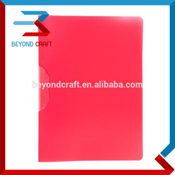 GOOD quality A4 size poly plastic swing clip document folder