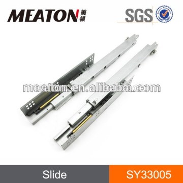 Full extension soft closing concealed furniture drawer guide