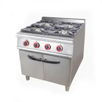 Commercial Restaurant Gas Cooker Ranges 4-Burners Free Standing Gas Stove with Oven
