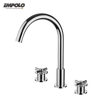 Hot Sale Modern Chrome 3-Way Basin Faucet for Bathroom Vanity Mixer