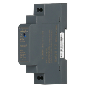 15W Ultra Slim Step Shape AC 85-264V DC 24V 1.25A DIN Rail Switching Power Supply: HDR-15-12