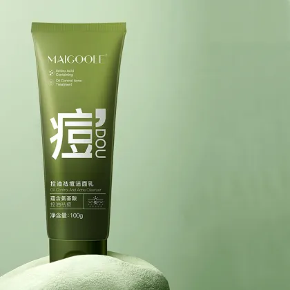 Amino Acid Facial Cleanser for Oil Control and Acne Treatment with Deep Cleaning and Moisturizing