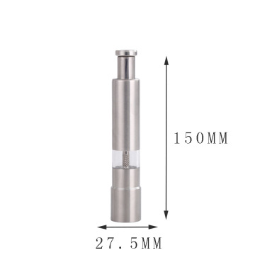 Stainless Steel Multi-Purpose Manual Pepper Grinder with Inner Spring