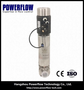 SS pneumatic sanitary butterfly valve