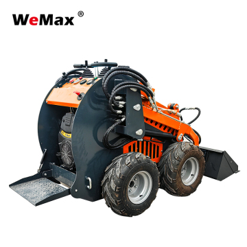 23HP βενζινοκινητήρας υδραυλικός μίνι φορτωτής με κάδο και συνημμένα