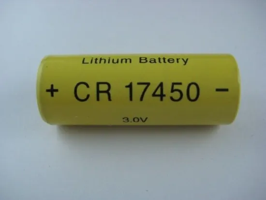Water Meter Primary Cr17450 2000mah 3.0v Li-mno2 Battery High Stability