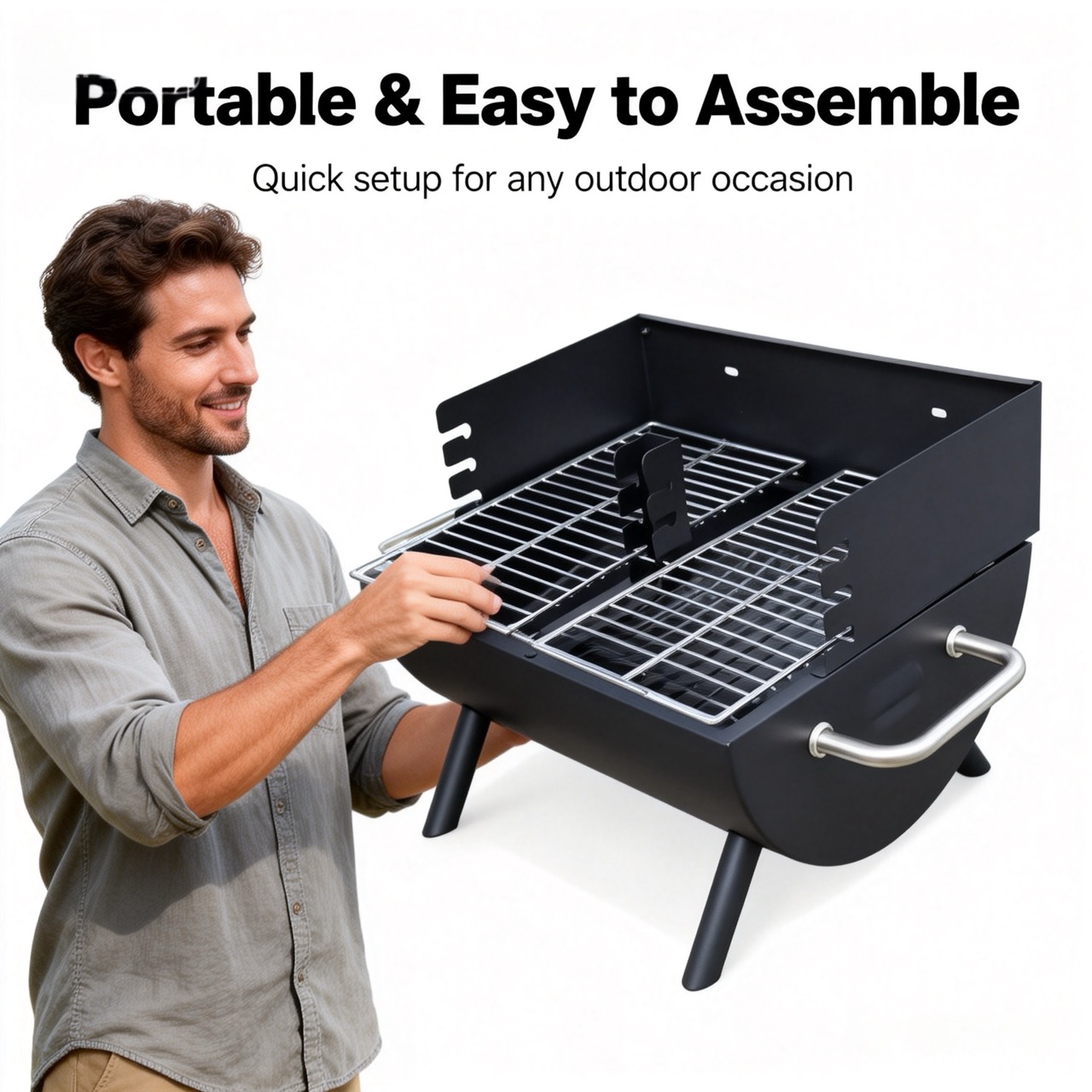 Portable barbecue grill