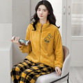 Winter Flannel Ladies Cute Cartoon Pajamas