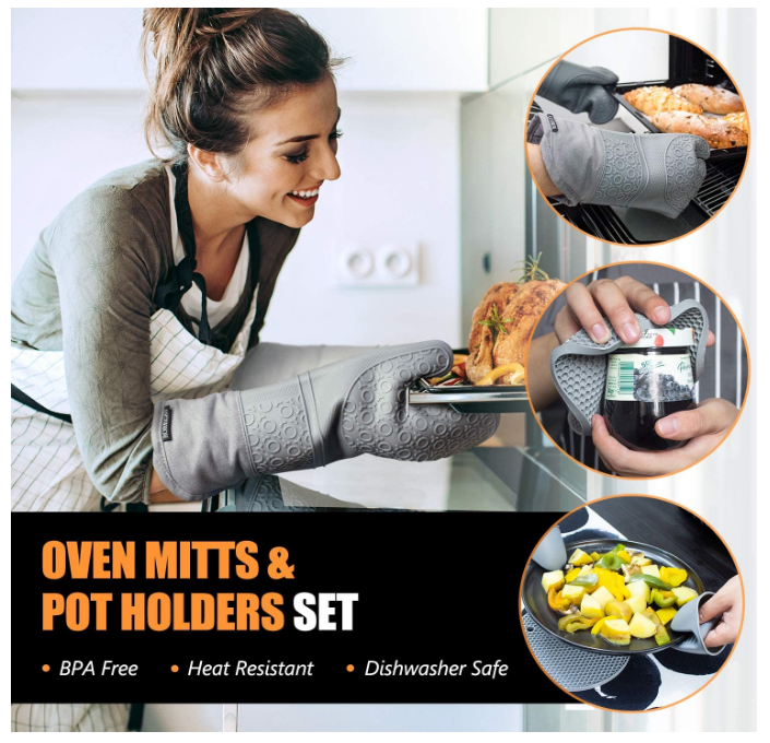 Silicone Oven Mittens Gloves