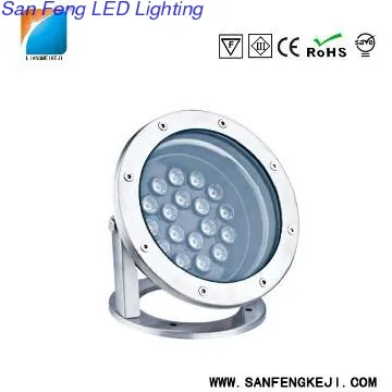 stainless steel 304 material underwater led lighting