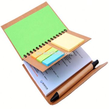 Hot Sale Recycled Notepad Stationery Set with Memo and Ball Pen