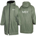 Wasserdichtes Schwimmparka Windschutzmantel mit Fleece -Futter