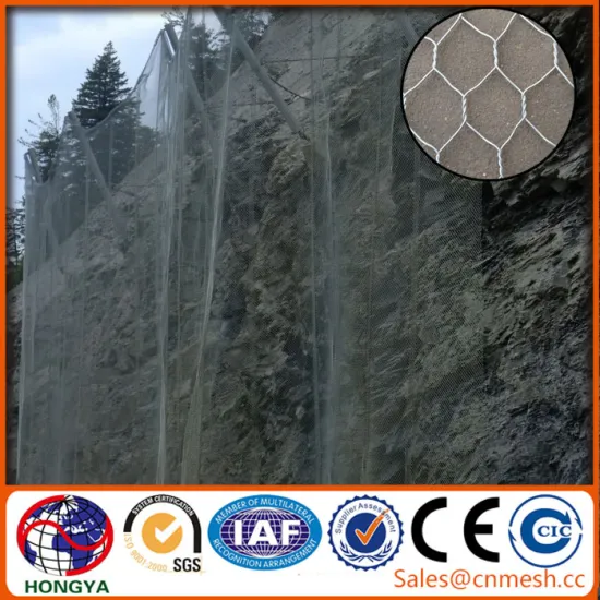 Galvanized/pvc coated hexagonal wire netting / gabion mesh/ stone cage