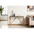 Mesa de console de vidro elegante e fina para a vida moderna