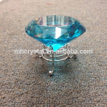 turquoise Glass crystal paperweight with stand MH-9421