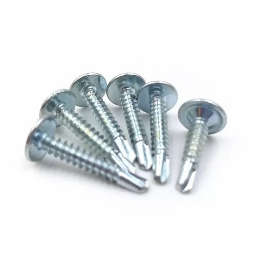 Wafer Head Zinc Plated Drilling Screw