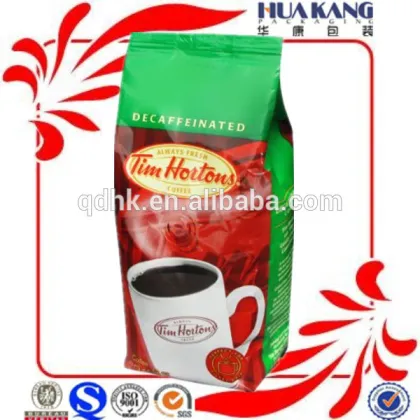 shandong aluminum foil coffee packaging bag/side gusset coffee bag