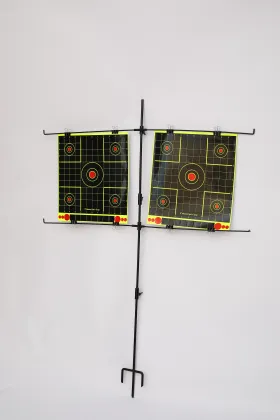 Steel Shooting Target Rack: Paper Target Frame Holder Stand