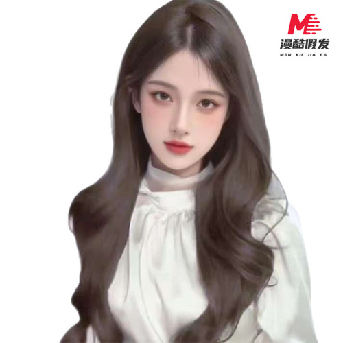 Wig gulung panjang wanita wig lintas batas