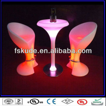 LED Luminous Bar Furniture Bar Chair Table,bar high table and chair